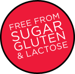 free from sugar, gluten & lactose